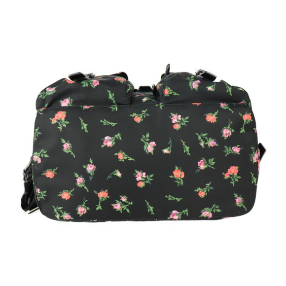 PRADA rucksack daypack 1BZ811 nylon leather black multicolor silver metal fittin - Picture 4 of 9